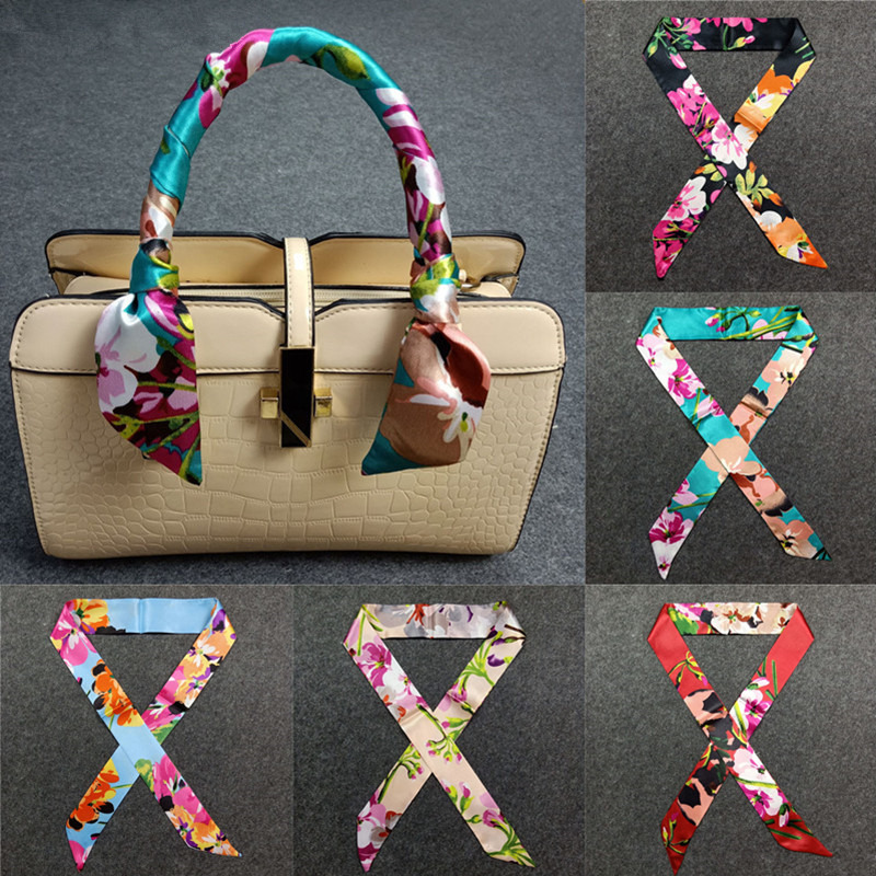 Women Bags Branded - 47 colores marca Bandana seda pequeña