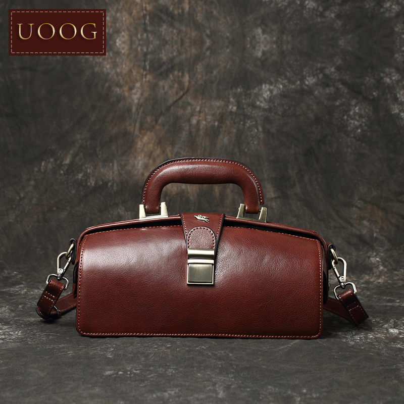Doctor Bag Leather - Bolso de cuero para mujer, bolso