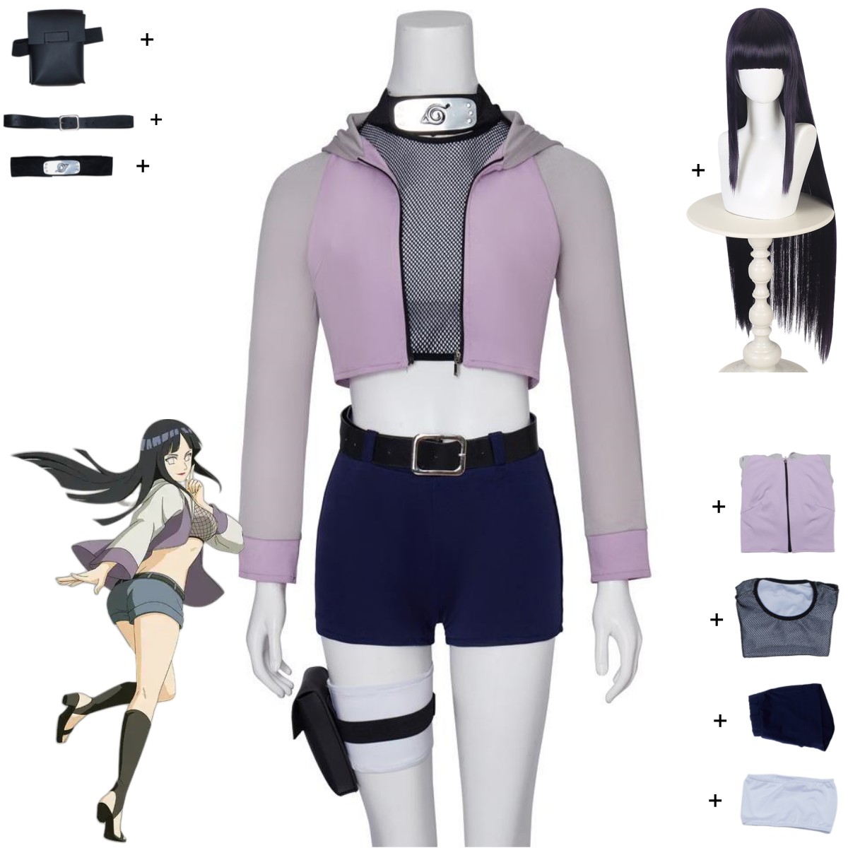 Women Bags Accessories - Disfraz de Anime Hyuga Hinata, Hyuuga