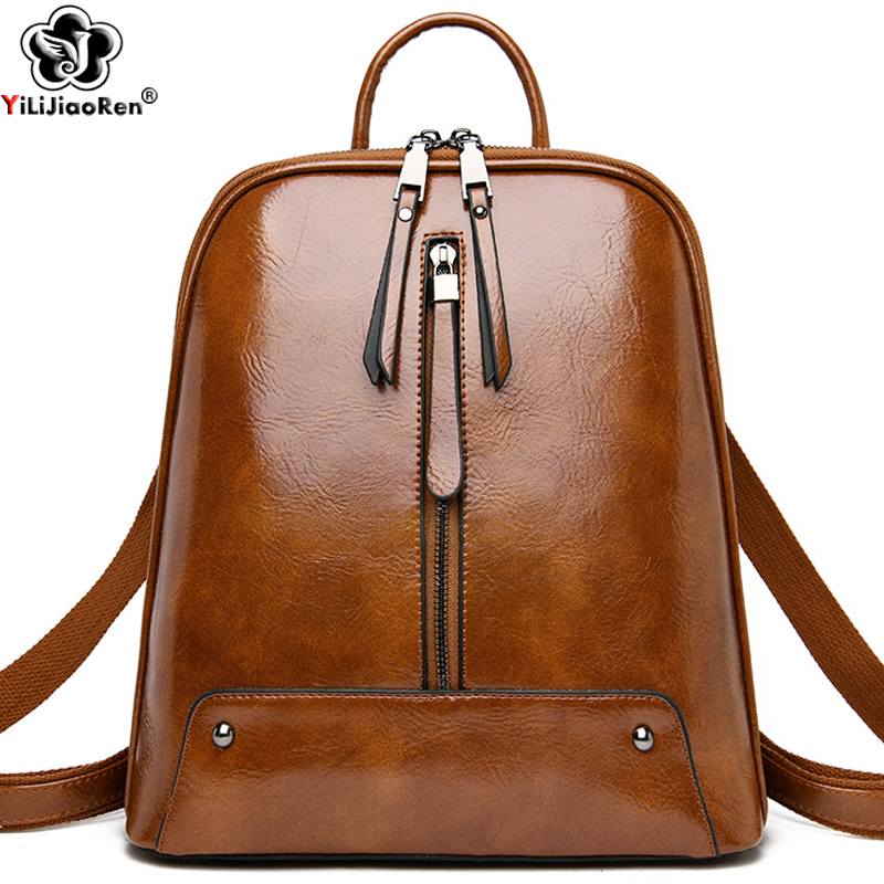 Women Bags H&M - Mochila de cuero para mujer, bolso