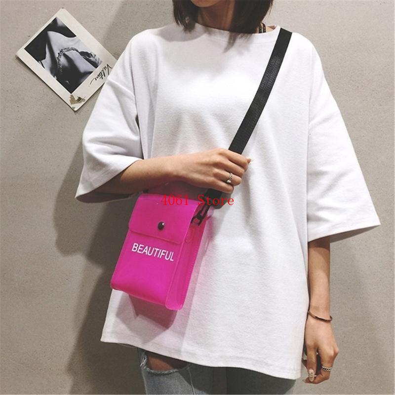 Jelly Bag Clear Pvc - Bolso bandolera transparente, color caramelo, gelatina,