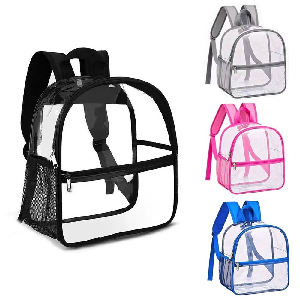 Jelly Bag Clear Pvc - Mochila Transparente de PVC Simple y