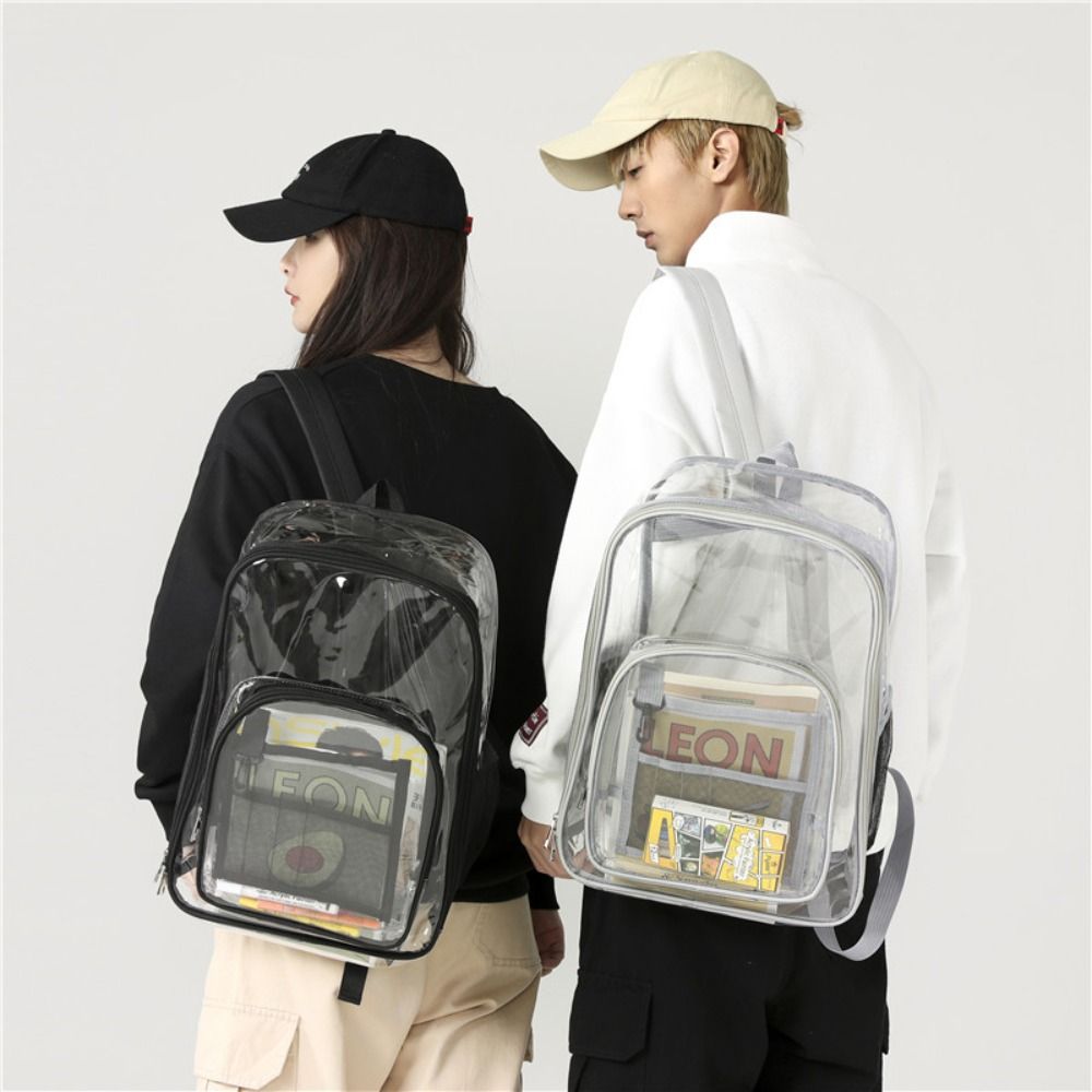Jelly Bag Clear Pvc - Mochila transparente de PVC de gran