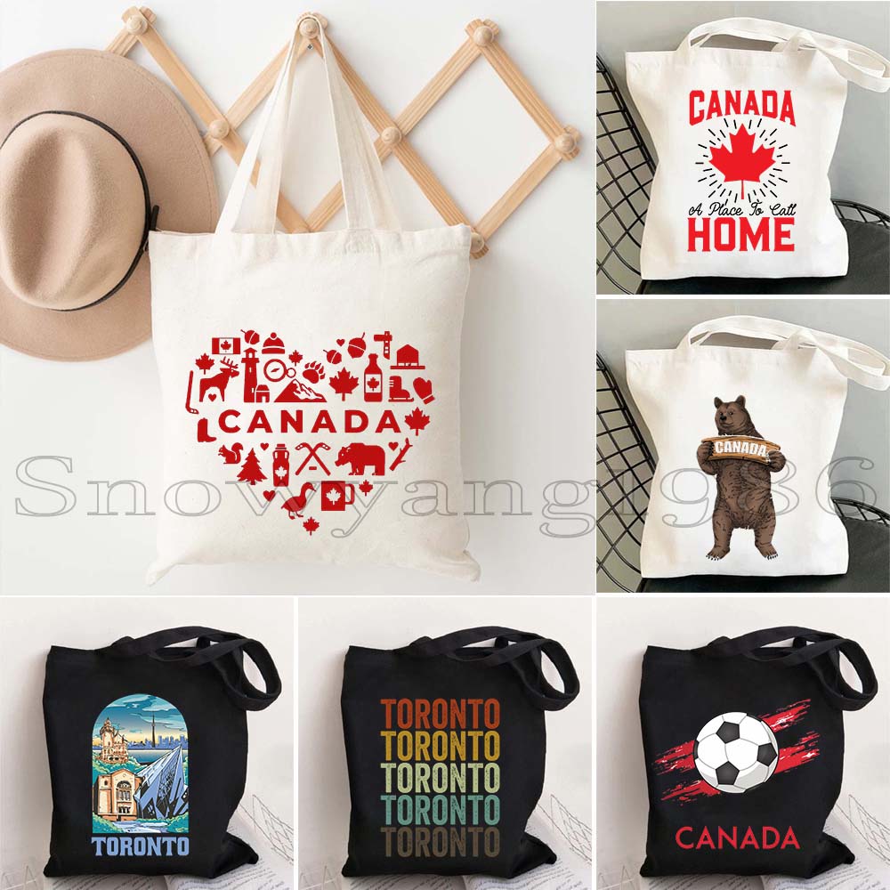 Women Bags In Canada - Bandera del mapa de Canadá, chica