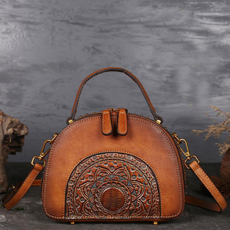Doctor Bag Leather - Bandolera mensajero de cuero genuino para