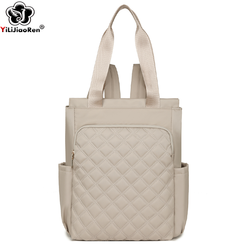 Women Bags With Laptop Compartment - Mochila a cuadros a la moda