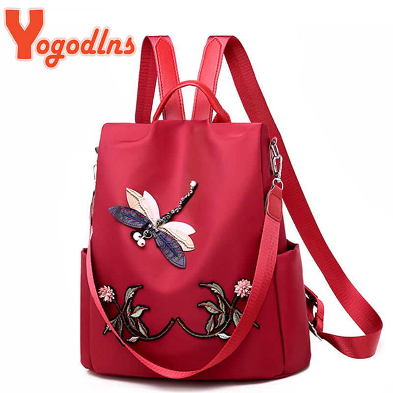 Women Bags H&M - Mochila Yogodlns con bordado a la
