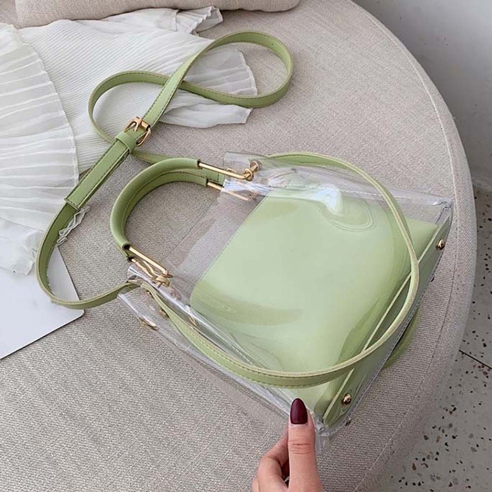 Bolso Transparente de Color Ca - Jelly Bag Clear Pvc reseña y precio