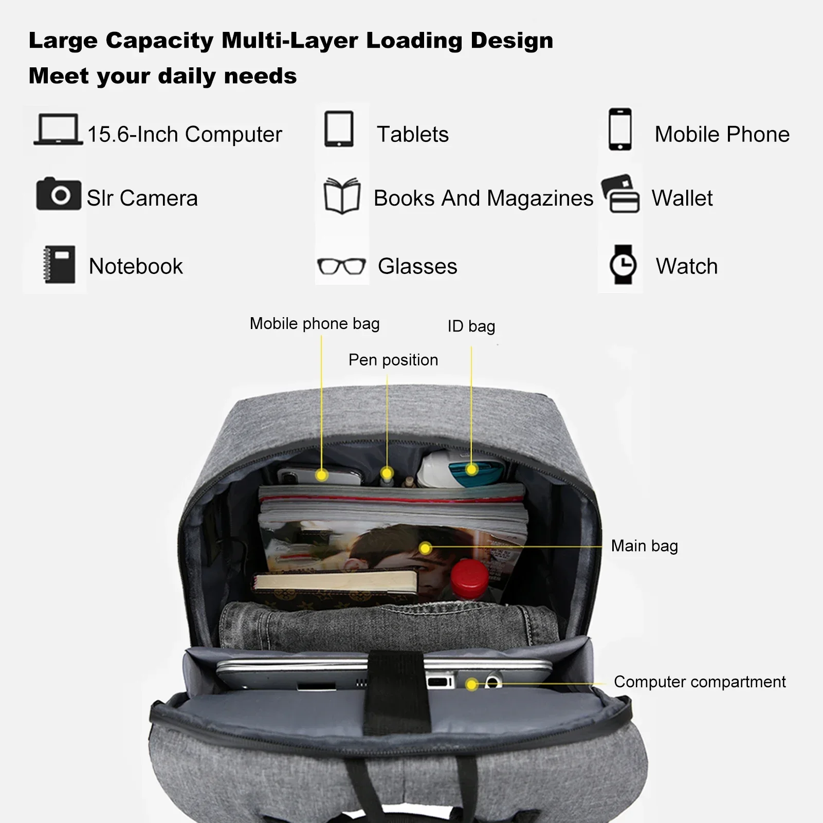 Mochila para portátil de 17 pu - Women Bags With Laptop Compartment reseña y precio