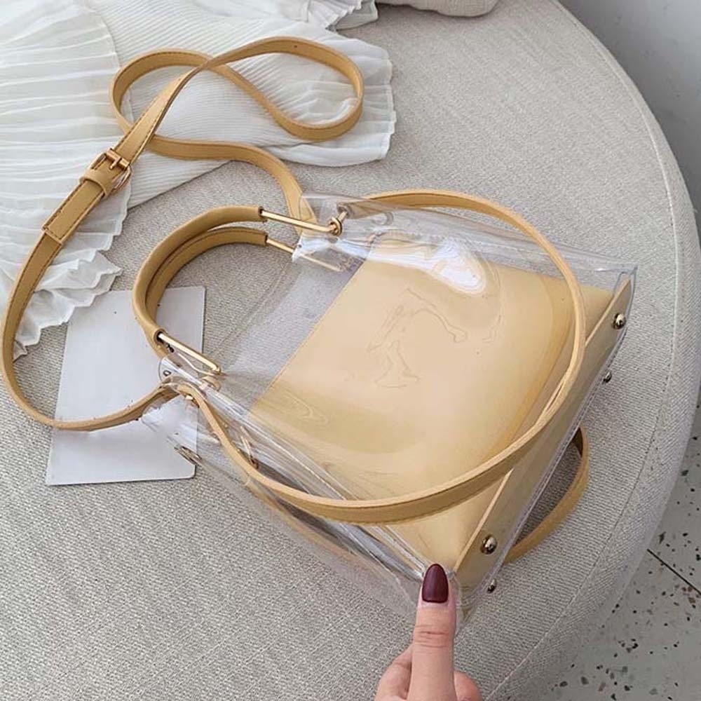 Bolso transparente compuesto d - Jelly Bag Clear Pvc reseña y precio