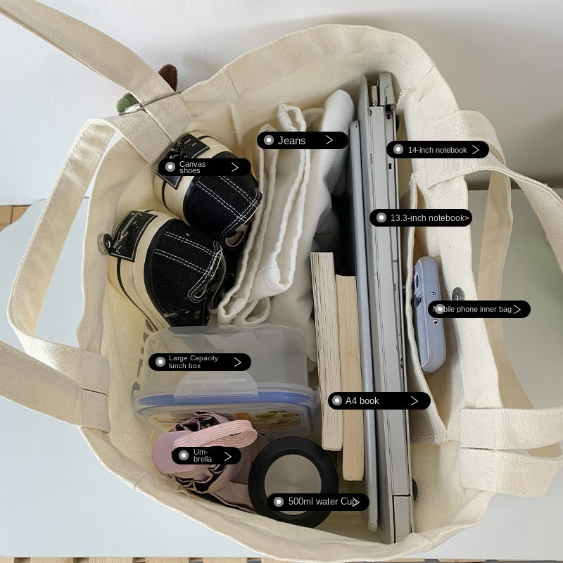 Bolso de lona con letras ins,  - Women Bags With Laptop Compartment reseña y precio
