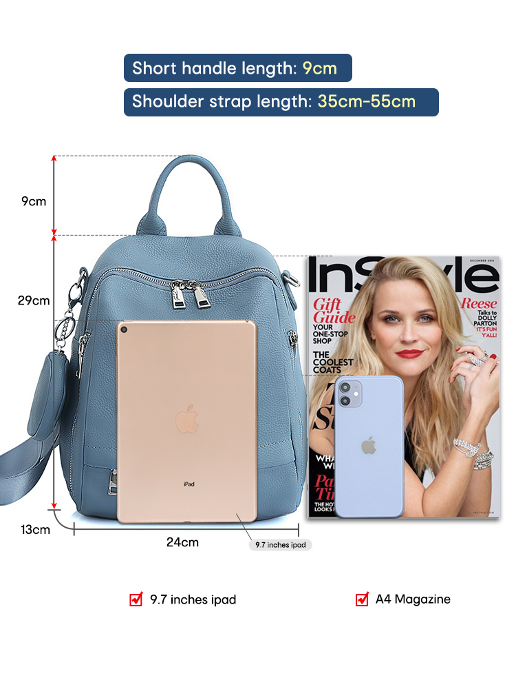 Mochila Zency de cuero genuino - Women Bags H&M reseña y precio