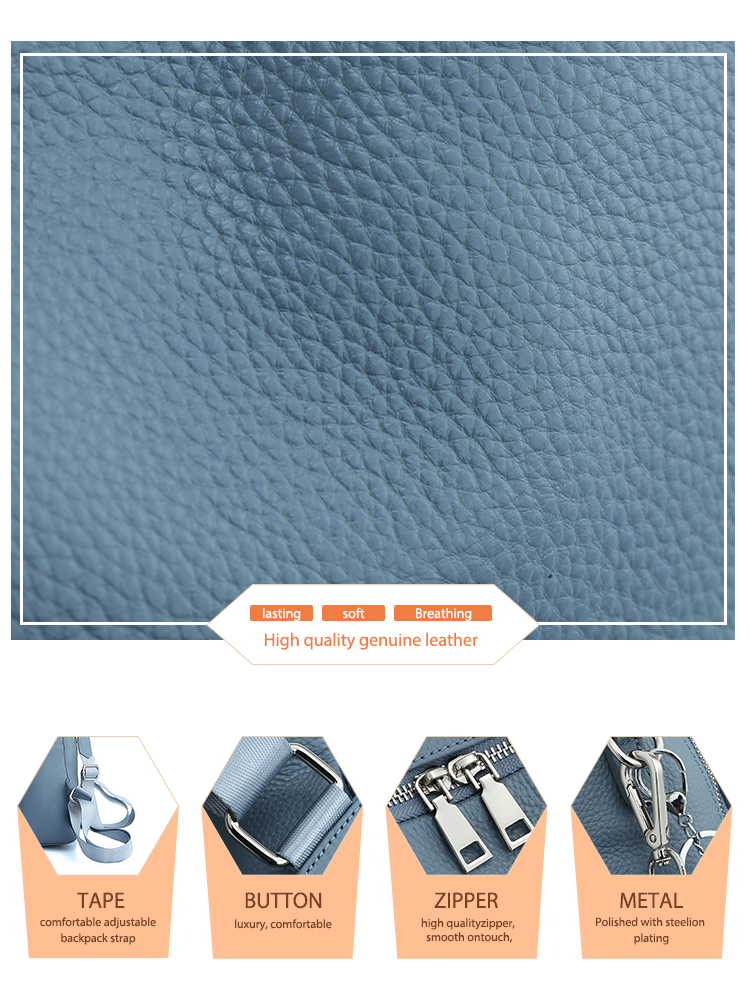 Mochila Zency de cuero genuino - Women Bags H&M reseña y precio