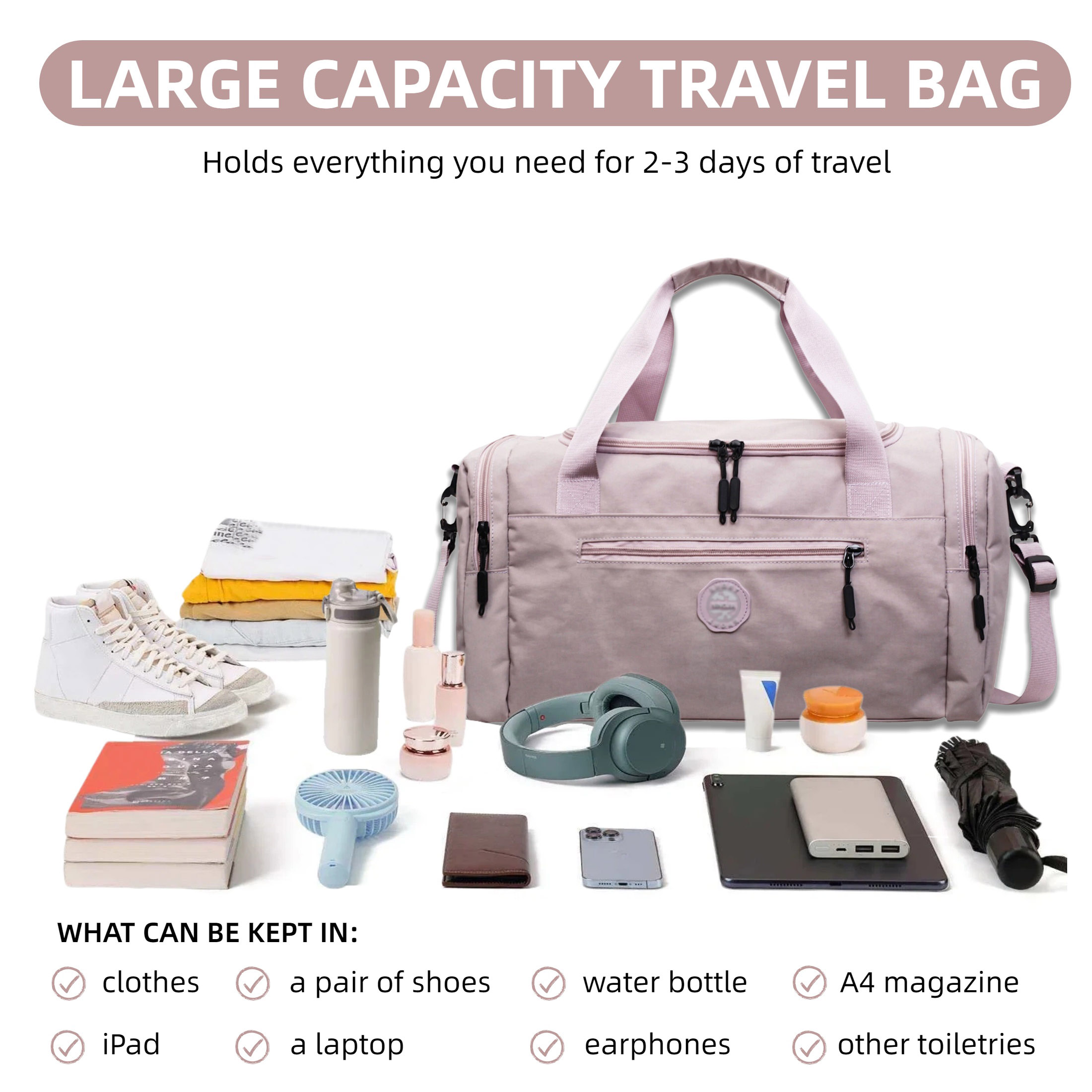 Bolsa de Viaje de Gran Capacid - Women'S Yoga Bags reseña y precio