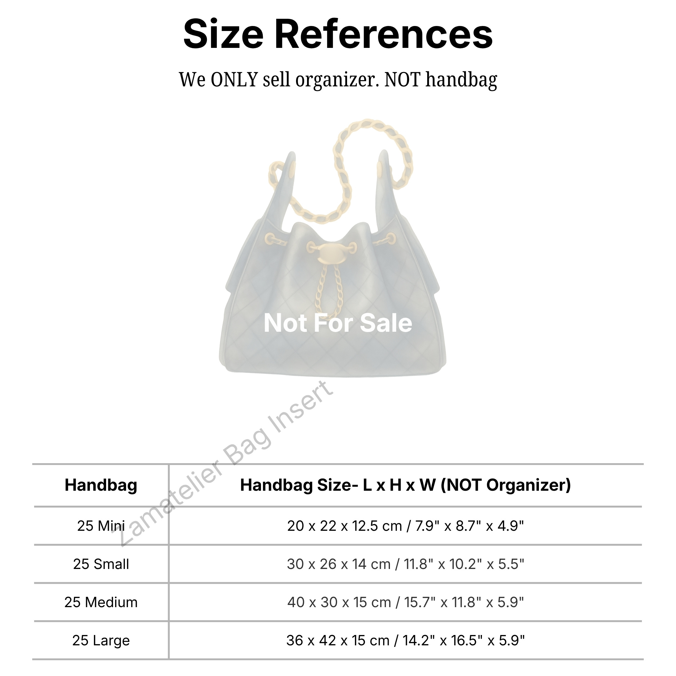 Organizador de Bolsos Personal - Women'S Bag reseña y precio