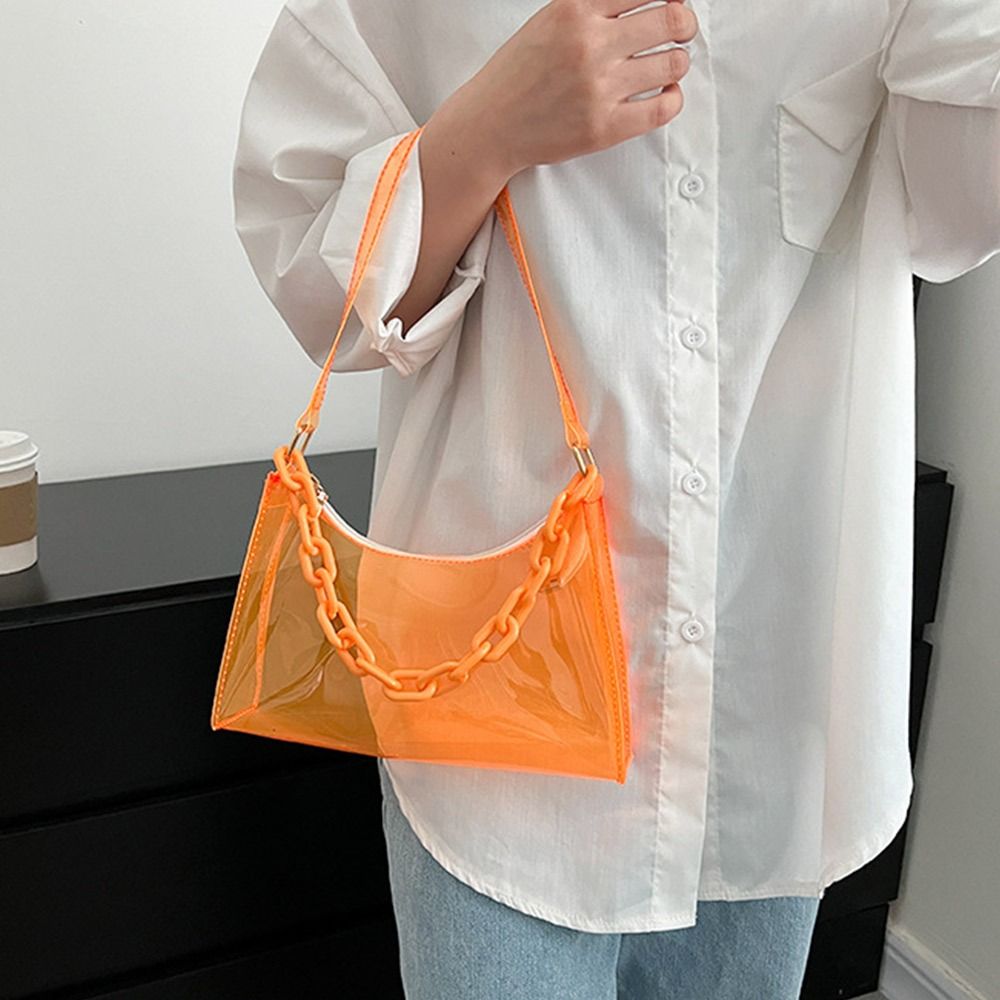 Bolsos de gelatina a la moda p - Jelly Bag Clear Pvc reseña y precio