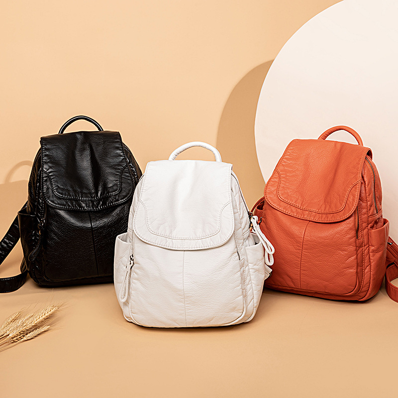 Mochila De Cuero lavado blanco - Women Bags H&M reseña y precio