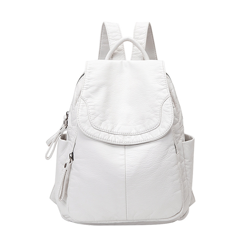 Mochila De Cuero lavado blanco - Women Bags H&M reseña y precio