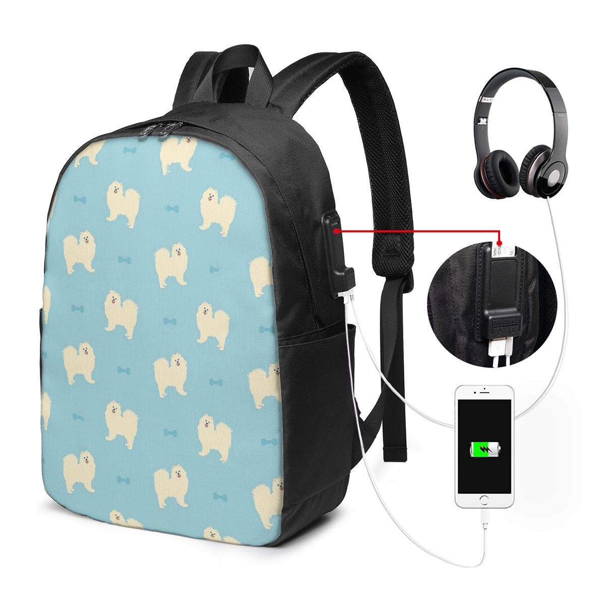 Mochila Samoyed Dog para viaje - Women'S Bag reseña y precio