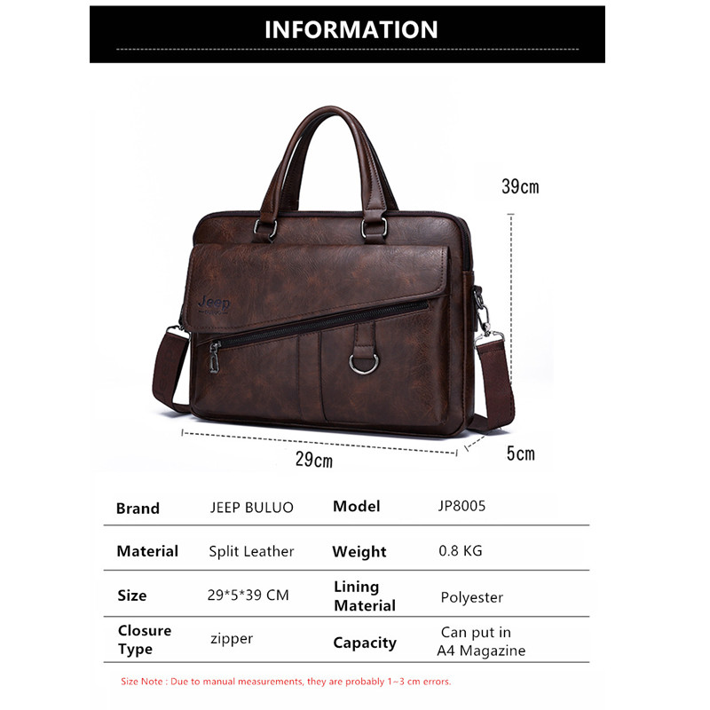 JEEP BULUO maletín para hombre - Doctor Bag Leather reseña y precio