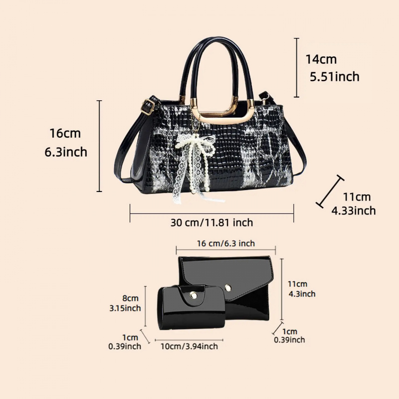 Conjunto de Bolsos de Mano par - Women Bags Accessories reseña y precio