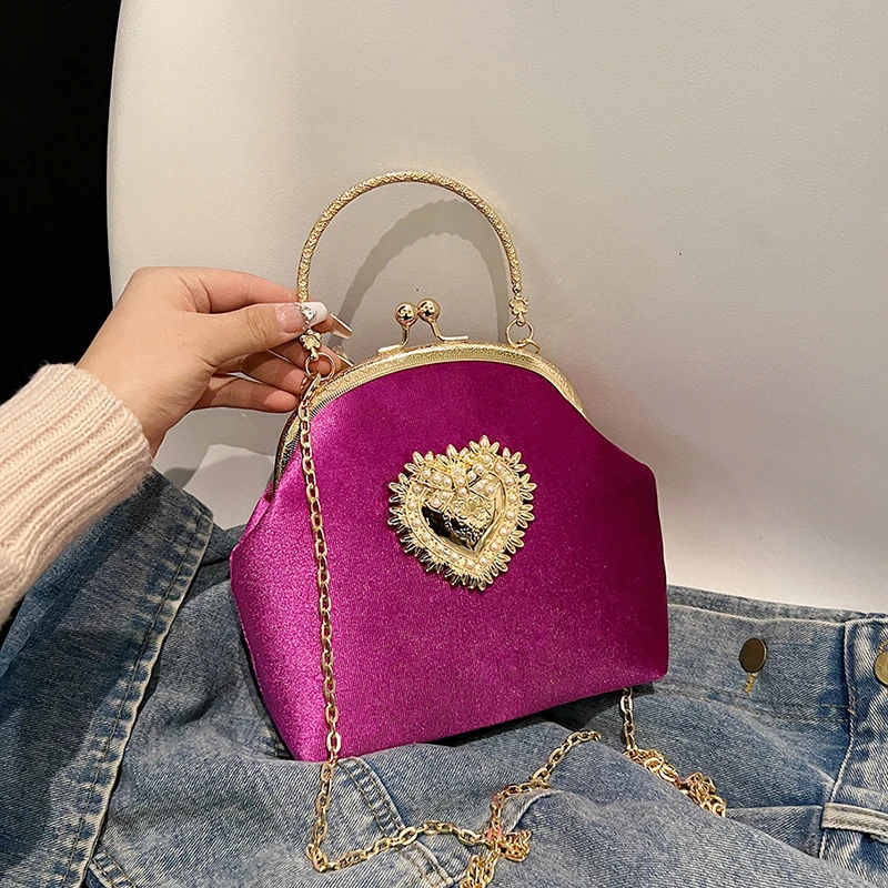Cadenas, marco de terciopelo,  - Women Bags For Sale reseña y precio