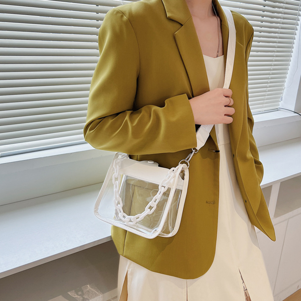 Bolso cruzado transparente de  - Jelly Bag Clear Pvc reseña y precio
