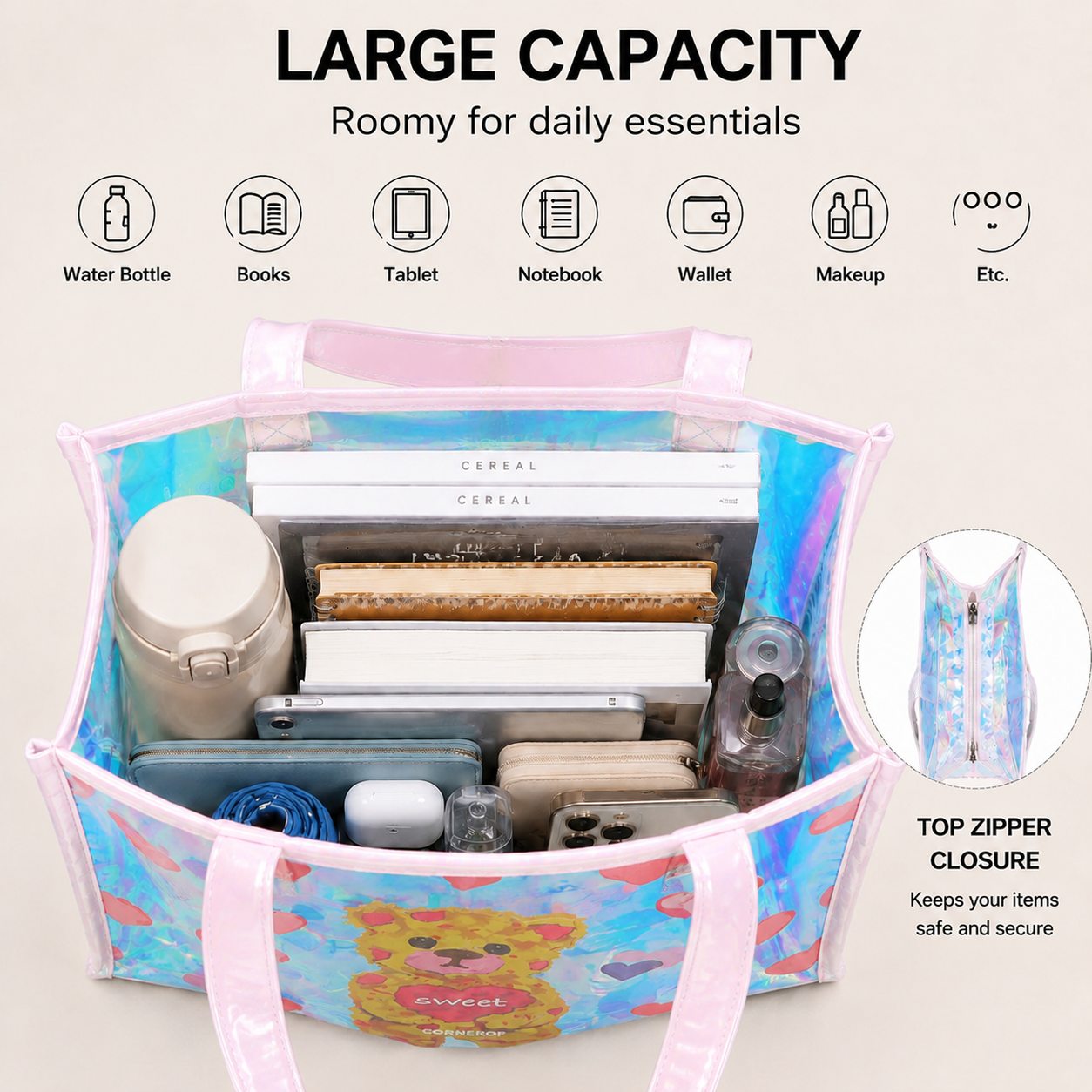 Bolso de mano transparente hol - Women Bags Lv reseña y precio