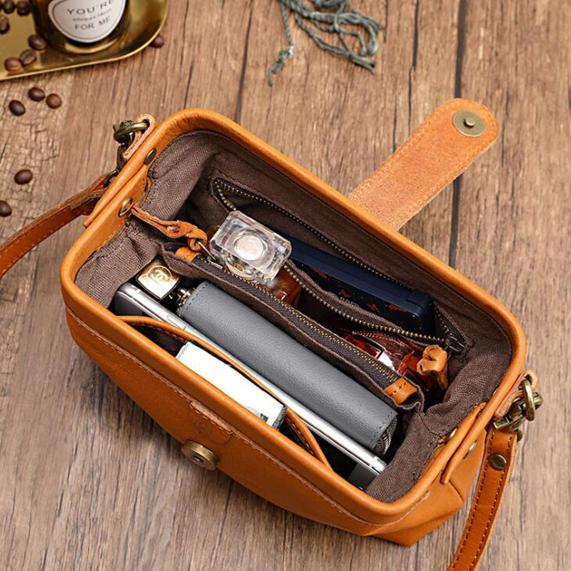 Bolso de hombro de cuero genui - Doctor Bag Leather reseña y precio