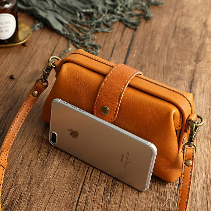 Bolso de hombro de cuero genui - Doctor Bag Leather reseña y precio