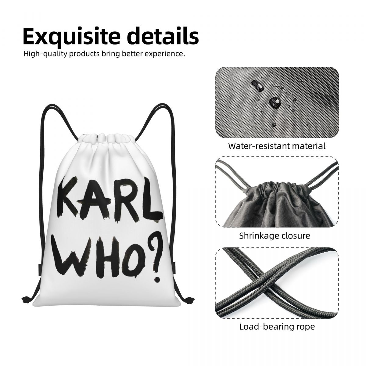 Bolsos con cordón personalizad - Women'S Karl Bags reseña y precio