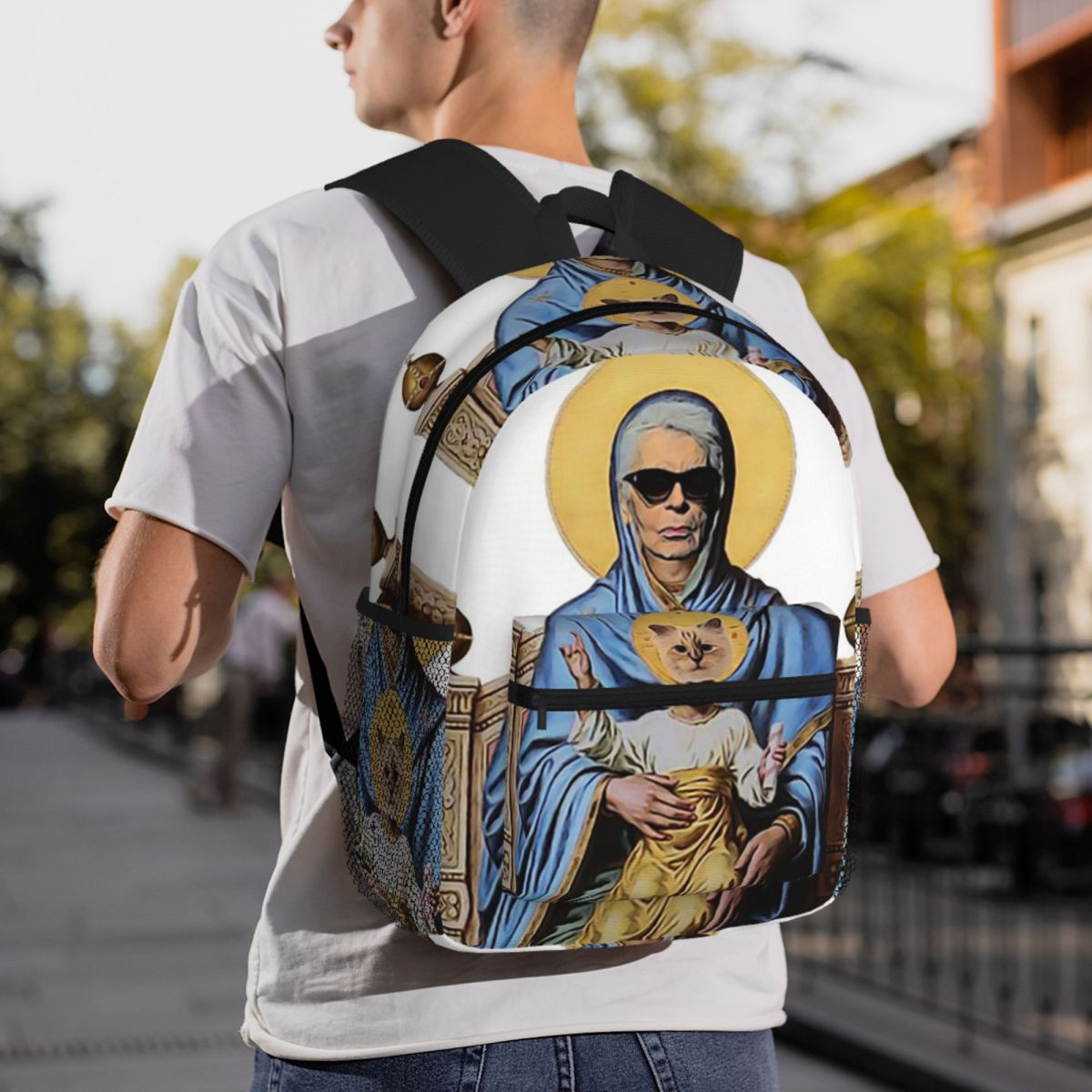 Mochila Karl Who con estampado - Women'S Karl Bags reseña y precio